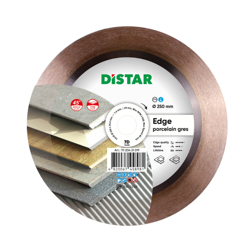 Круг алмазний вiдрiзний 1A1R 250 Edge DISTAR
